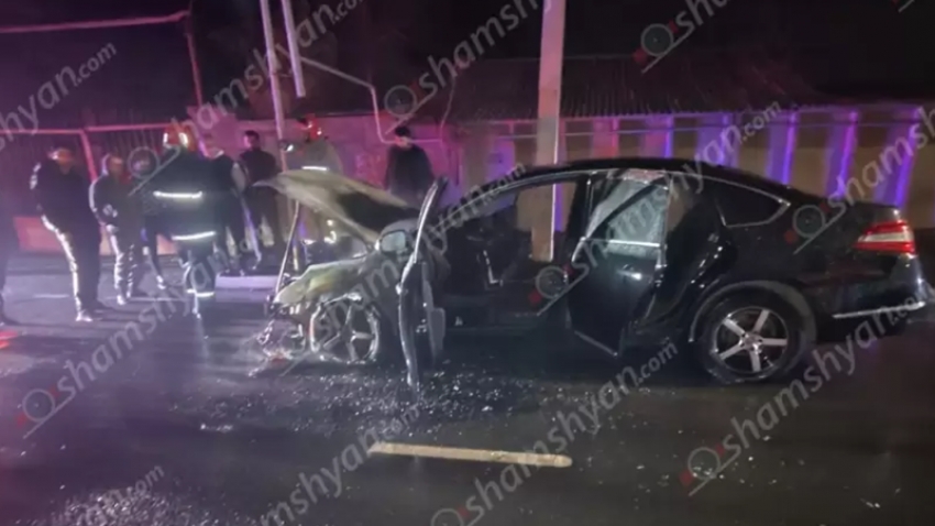 Հրդեհ է բռնկվել Սուրբ Գայանե եկեղեցու հարևանությամբ կայանված «Nissan Teana»-ում