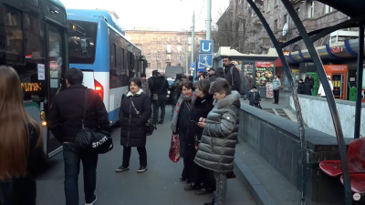 Օր 6-րդ. Քաղաքացիները բոյկոտում են տրանսպորտի սակագների բարձրացումը Երեւանում (ուղիղ)