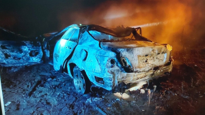 Առինջ գյուղում բախվել են «Toyota» և «Lexus» մակնիշների ավտոմեքենաները, մեքենաներից մեկն այրվել է. կա 3 տուժած