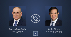 Փաշինյանը Ռուբիոյին ներկայացրել է Ադրբեջանի հետ խաղաղության պայմանագրի նախագծի համաձայնեցման վերաբերյալ մանրամասները