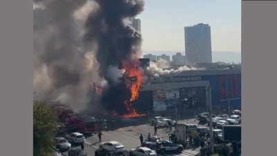 Հրդեհ՝ Կոմիտասի «Երևան Սիթիում» (տեսանյութեր)