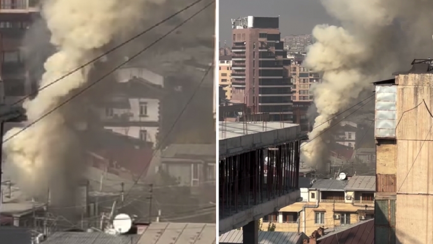 Թումանյան փողոցի սննդի կետերից մեկում հրդեհ է բռնկվել