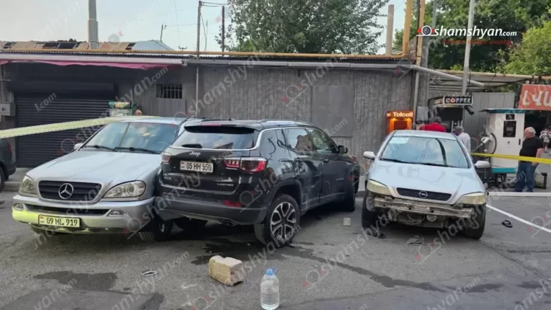Վիճաբանություն եւ կրակոցներ Վաղարշյան փողոցում. կա 2 վիրավոր. դեպքի վայրում հայտնաբերվել են վնասված մեքենաներ
