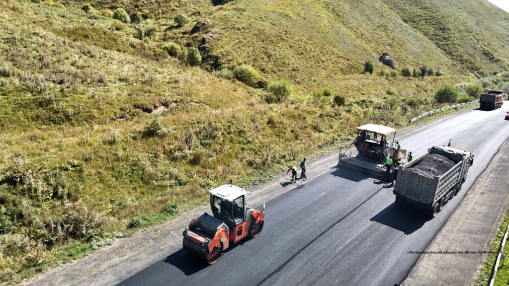 Ծովագյուղից մինչև Դիլիջանի թունել հատվածում միջին նորոգում է իրականացվում